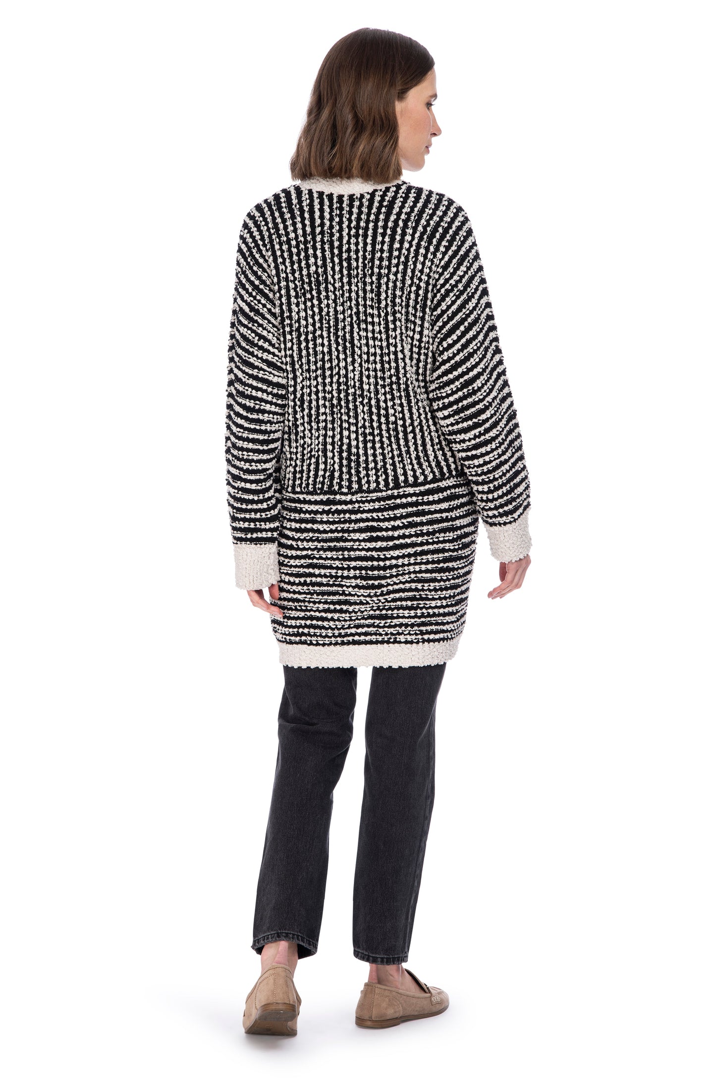 MINI STRIPE 2 POCKET CARDIGAN