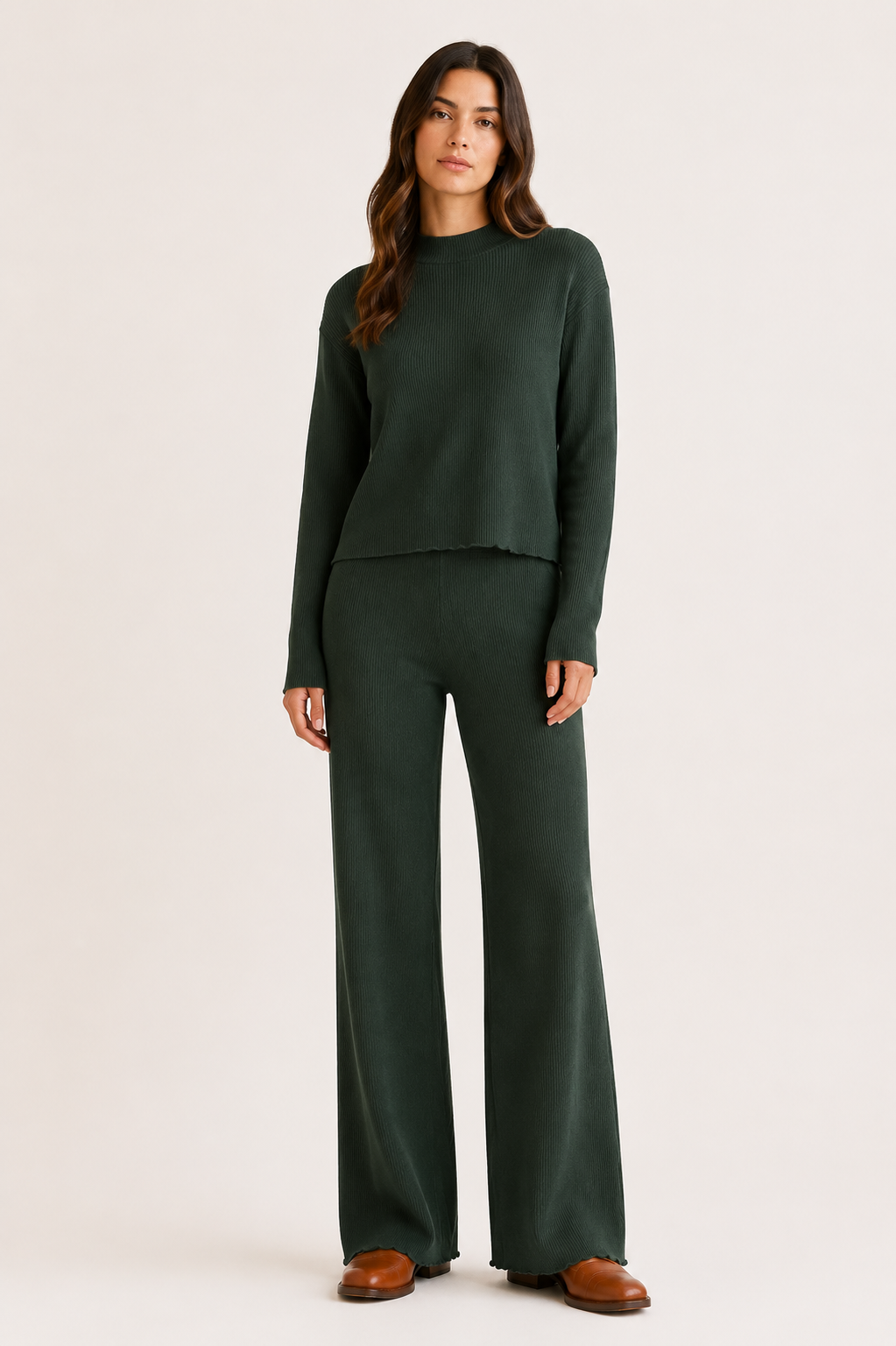 RIB SWEATER PANTS