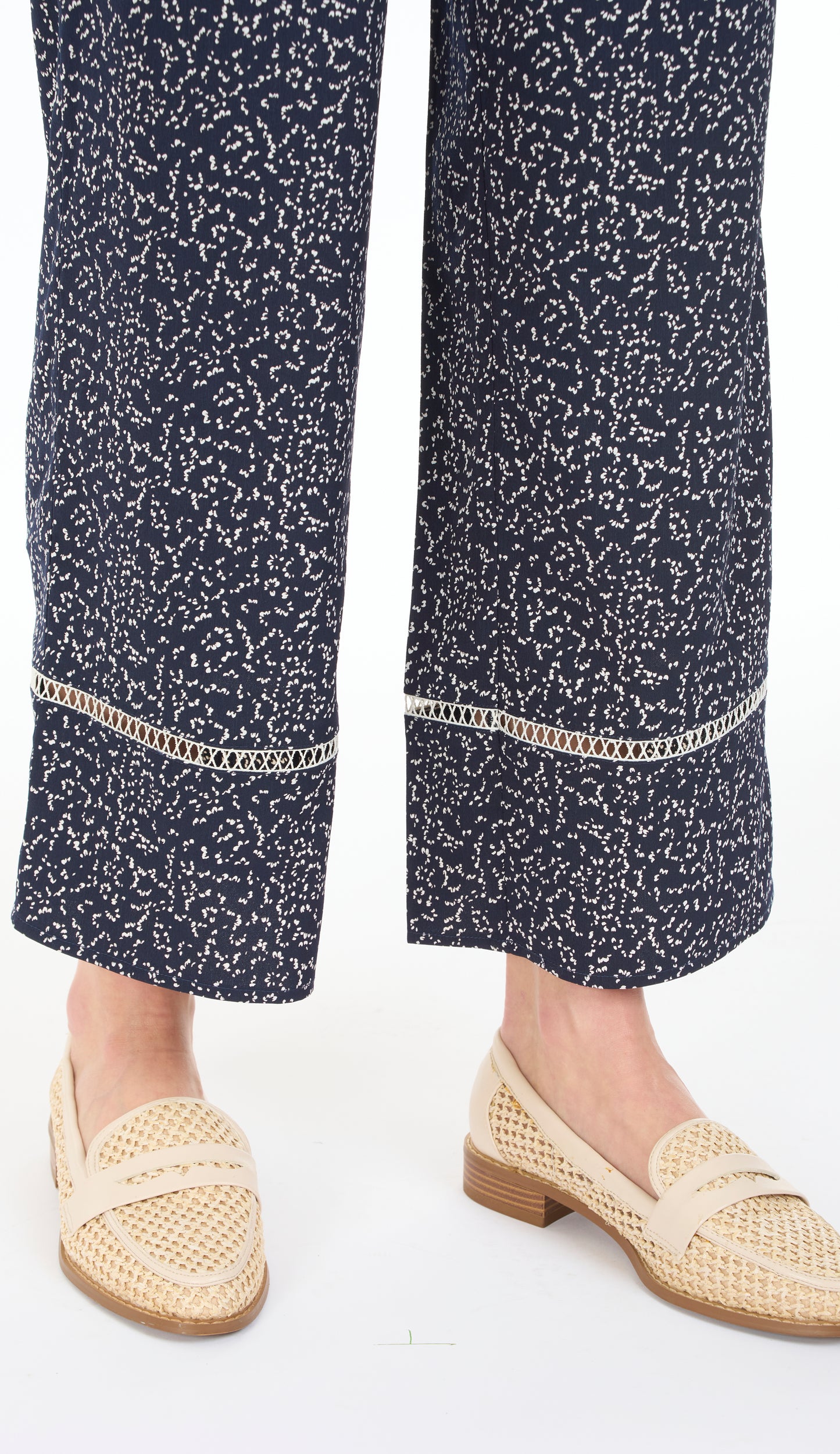 PANT WITH TRIM INSET