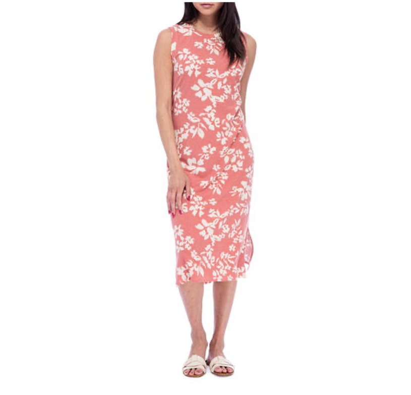 TANK MIDI DRESS W. DOUBLE SLIT