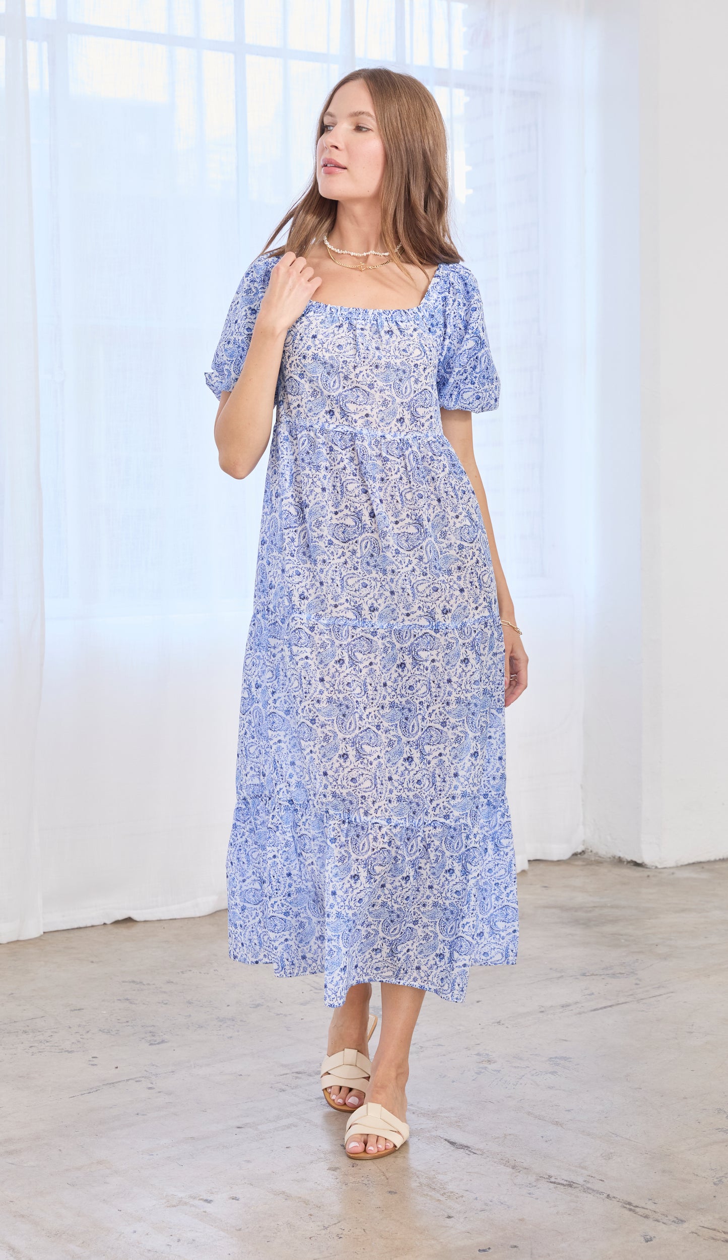 PUFF SLEEVE ANKLE DRS