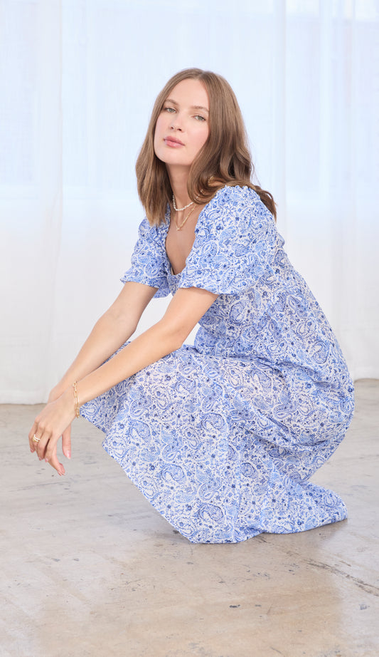 PUFF SLEEVE ANKLE DRS