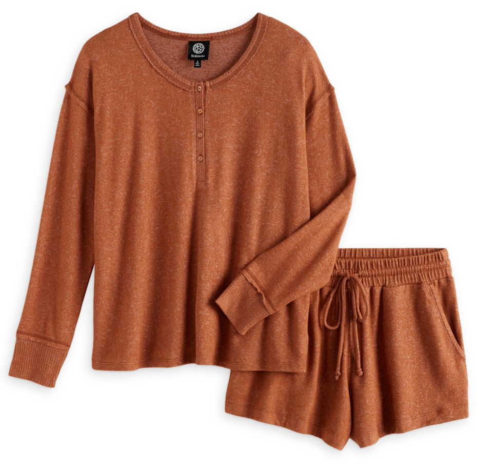 COZY HENLEY TOP & SHORT SET