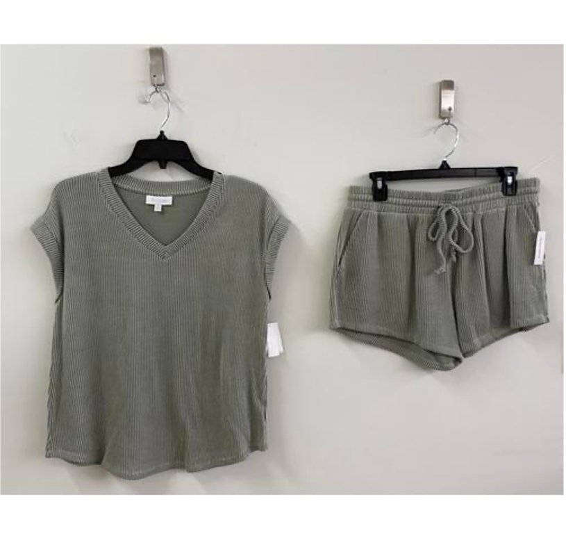 SS V NECK & SHORT SET  (WS)