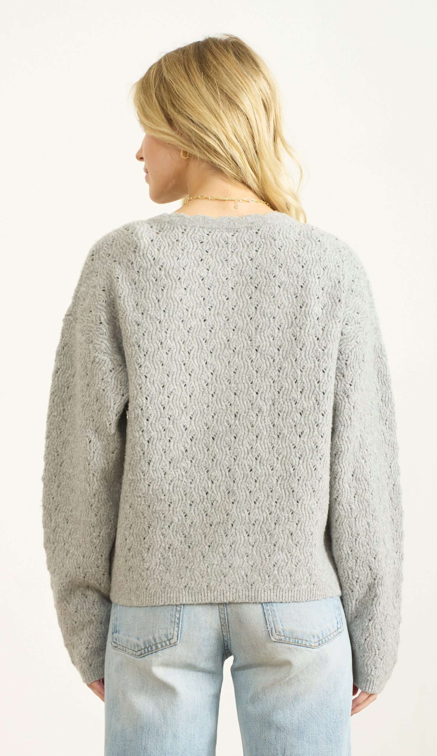 POINTELLE CARDIGAN & TANK SET