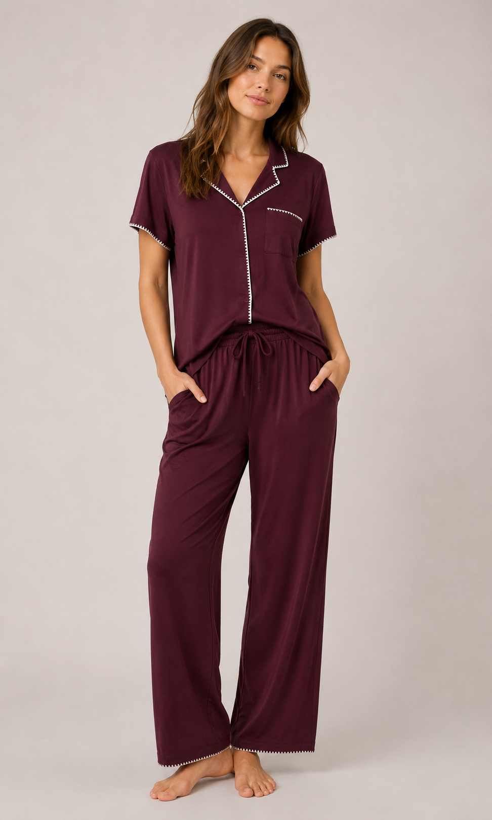 EDGE STITCH SHIRT & PANT SET