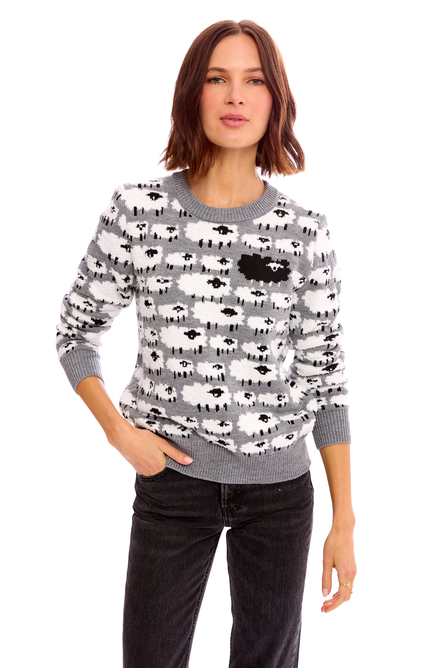 BLACK SHEEP PULLOVER SWEATER