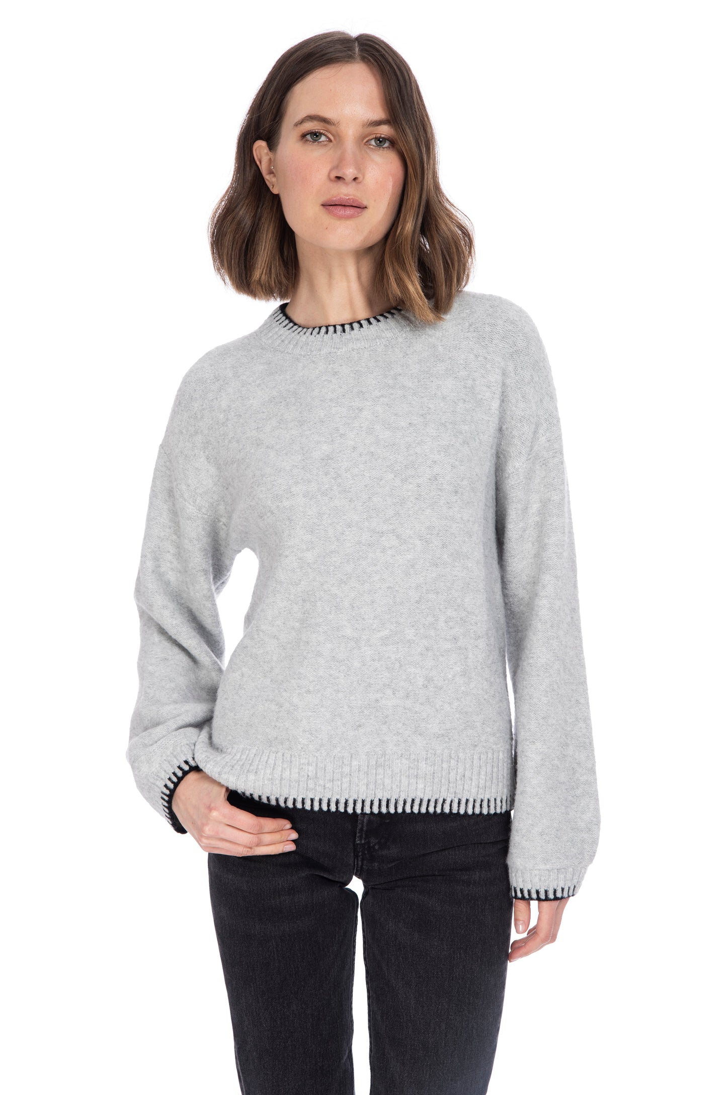 WHIPSTITCH CREWNECK PULLOVER