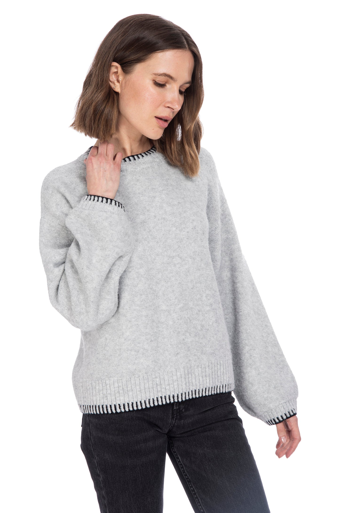 WHIPSTITCH CREWNECK PULLOVER