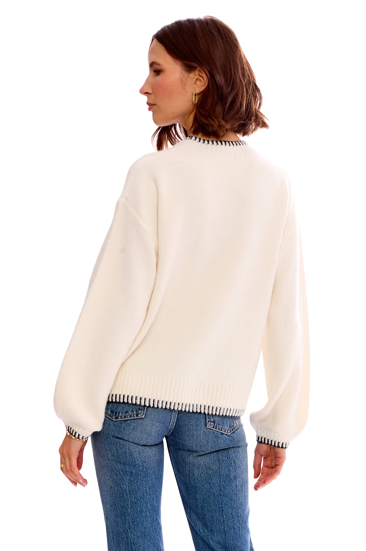 WHIPSTITCH CREWNECK PULLOVER