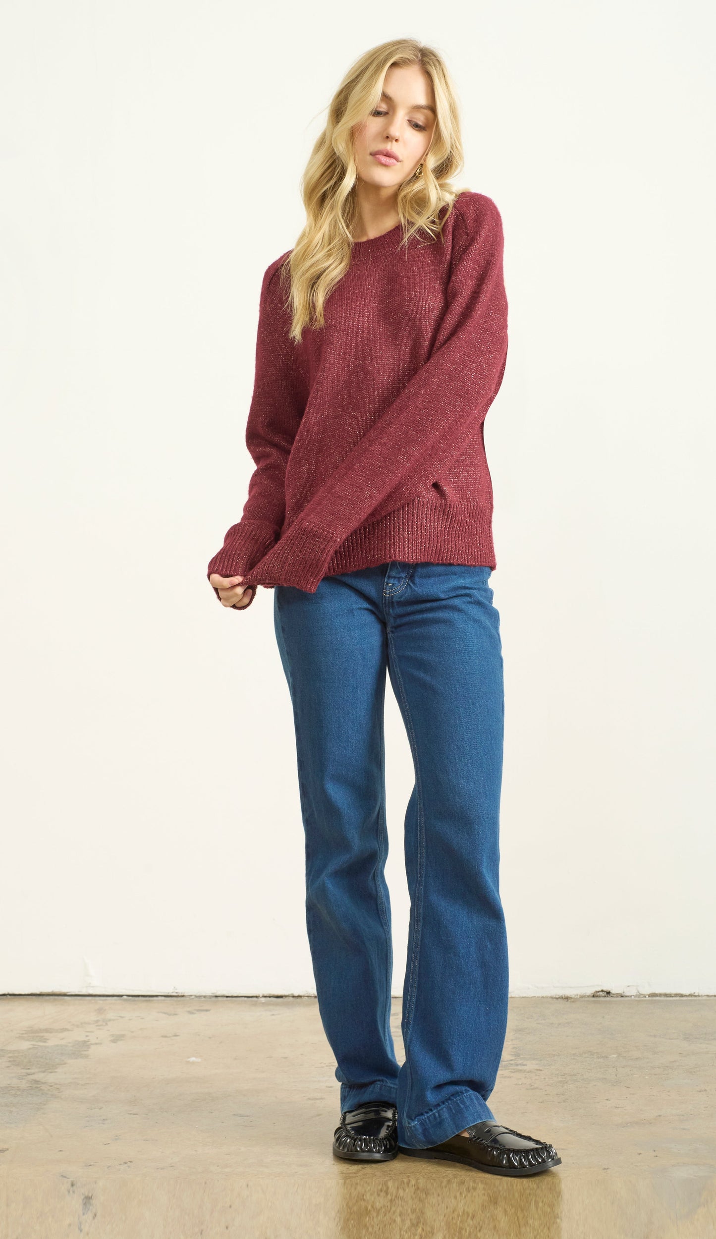 CREWNECK LUREX SWEATER