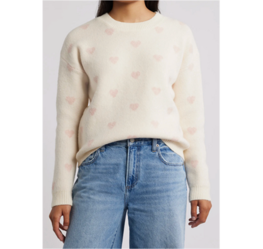 MINI HEARTS SWEATER  (WS)