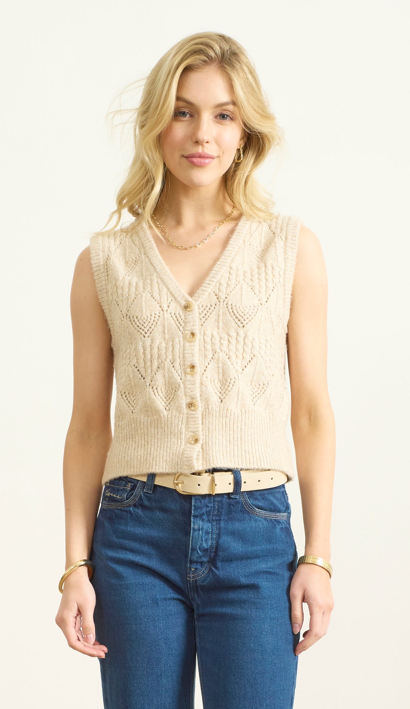 POINTELLE VEST