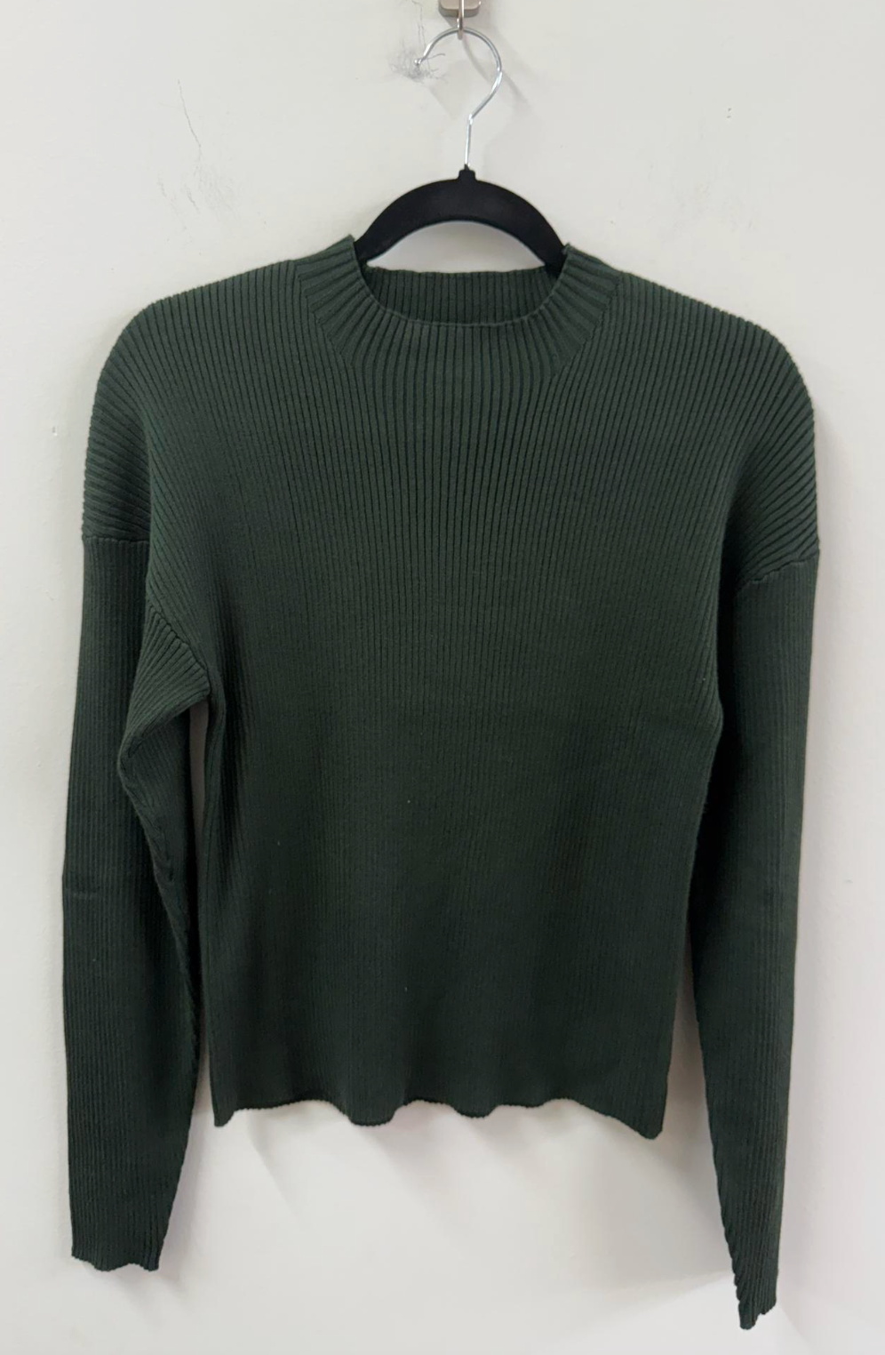 HIGH NECK RIB SWEATER