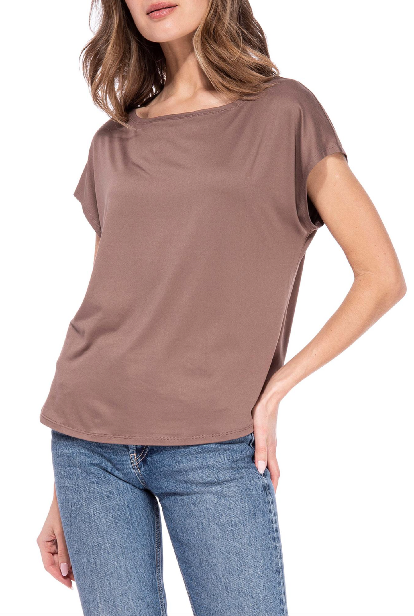 BUTTER OFF THE SHOULDER DOLMAN