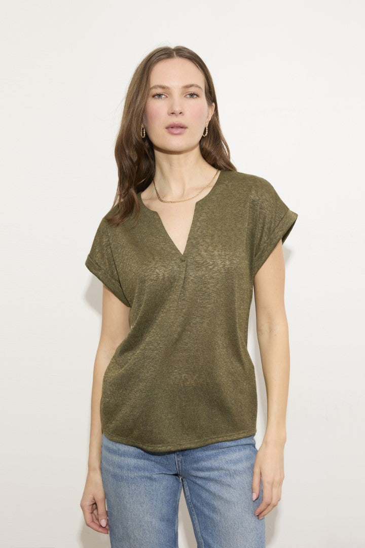 CATY PLEAT FRONT TOP