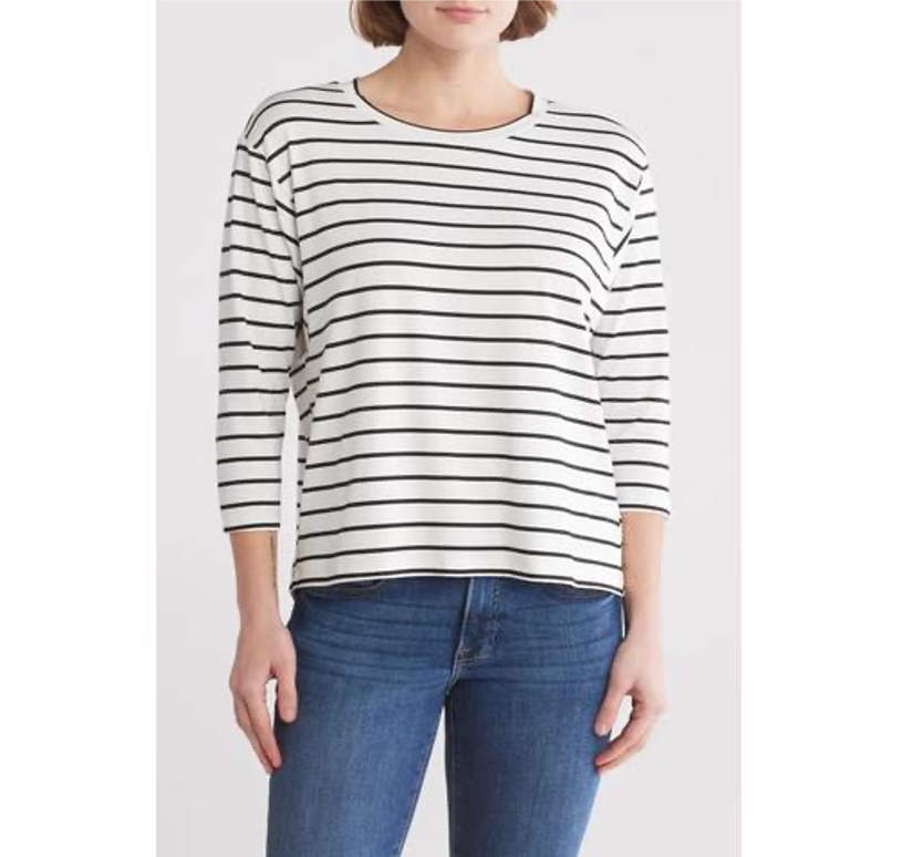 3QTR SLV DROP ARMHOLE TEE