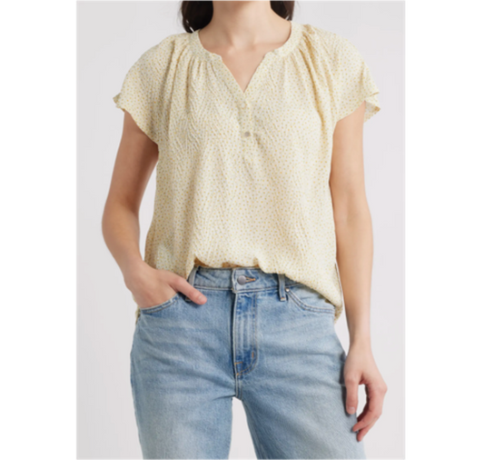 SS DOLMAN W/HENLEY PLACKET  (WS)
