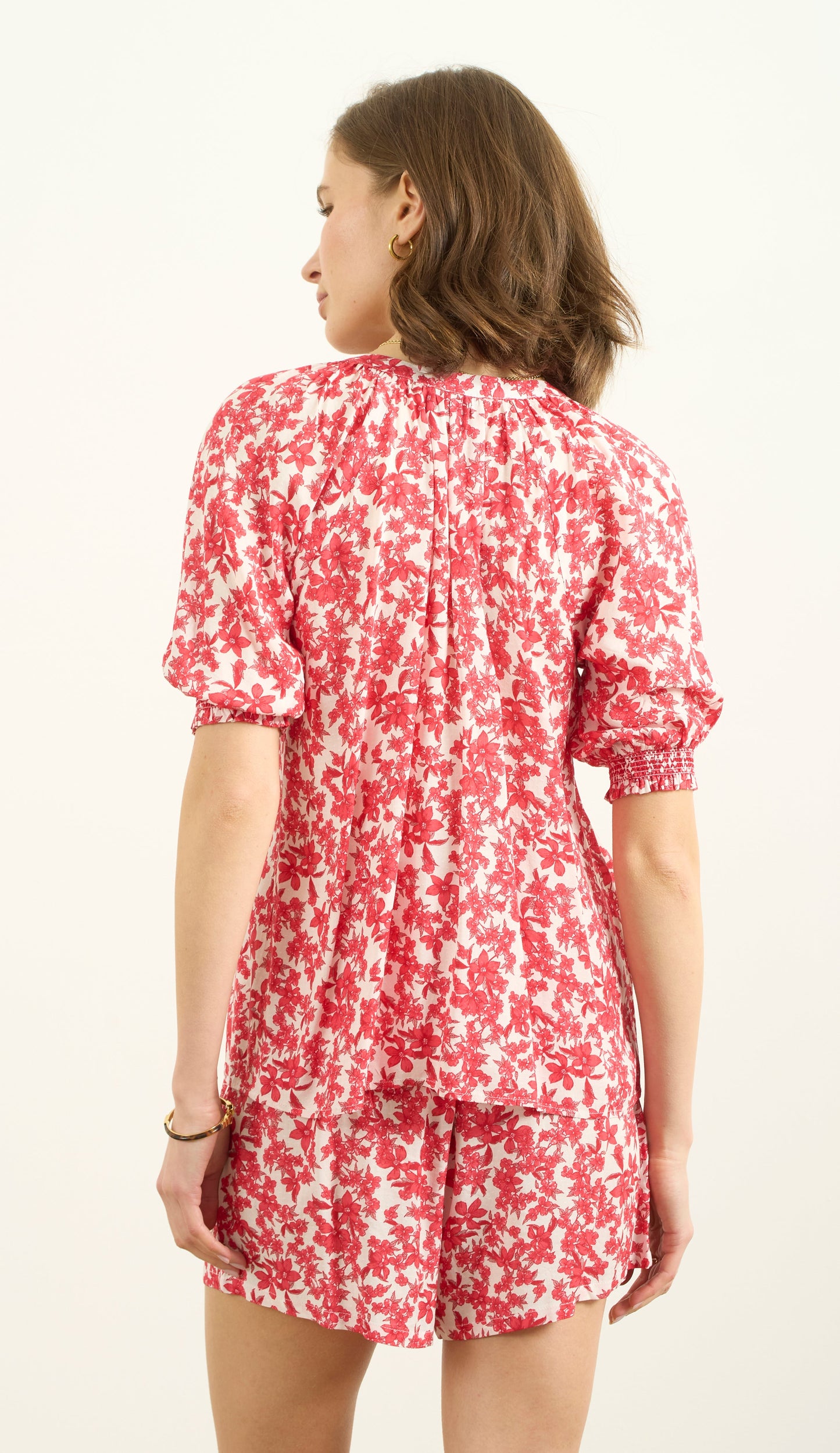 SMOCKED SLV TOP