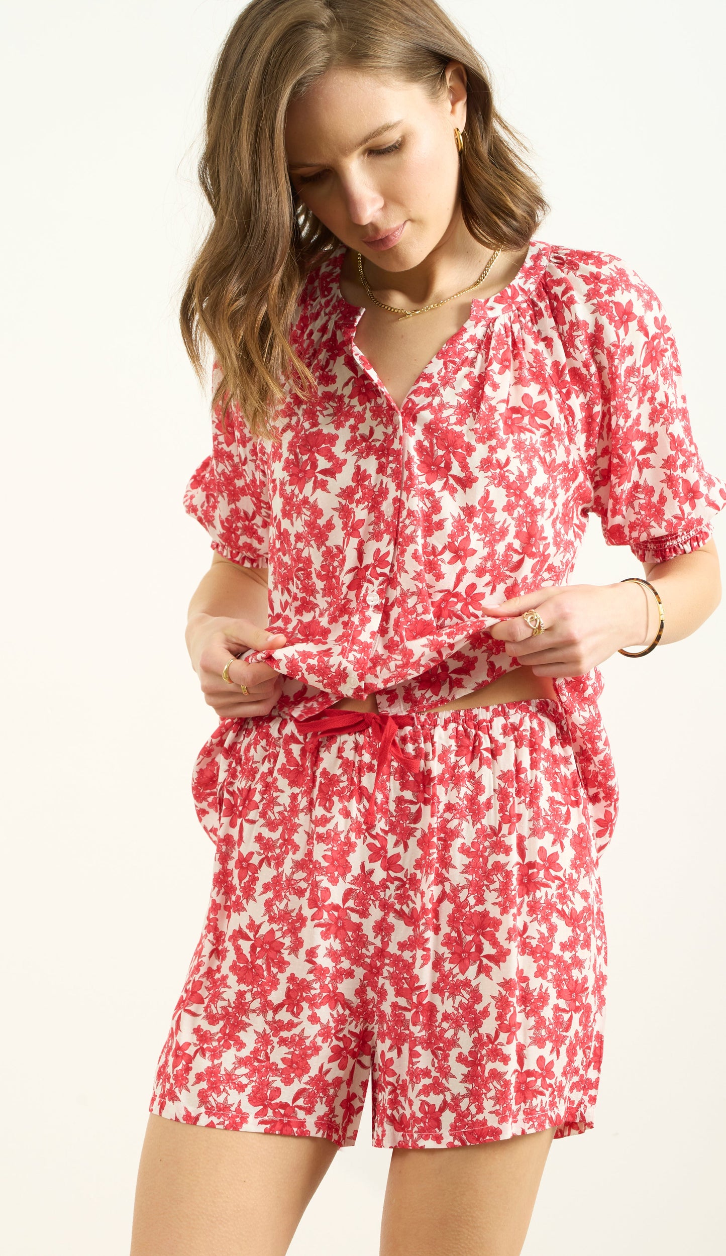 SMOCKED SLV TOP