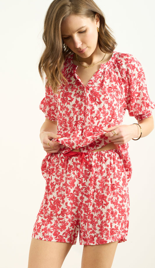 SMOCKED SLV TOP