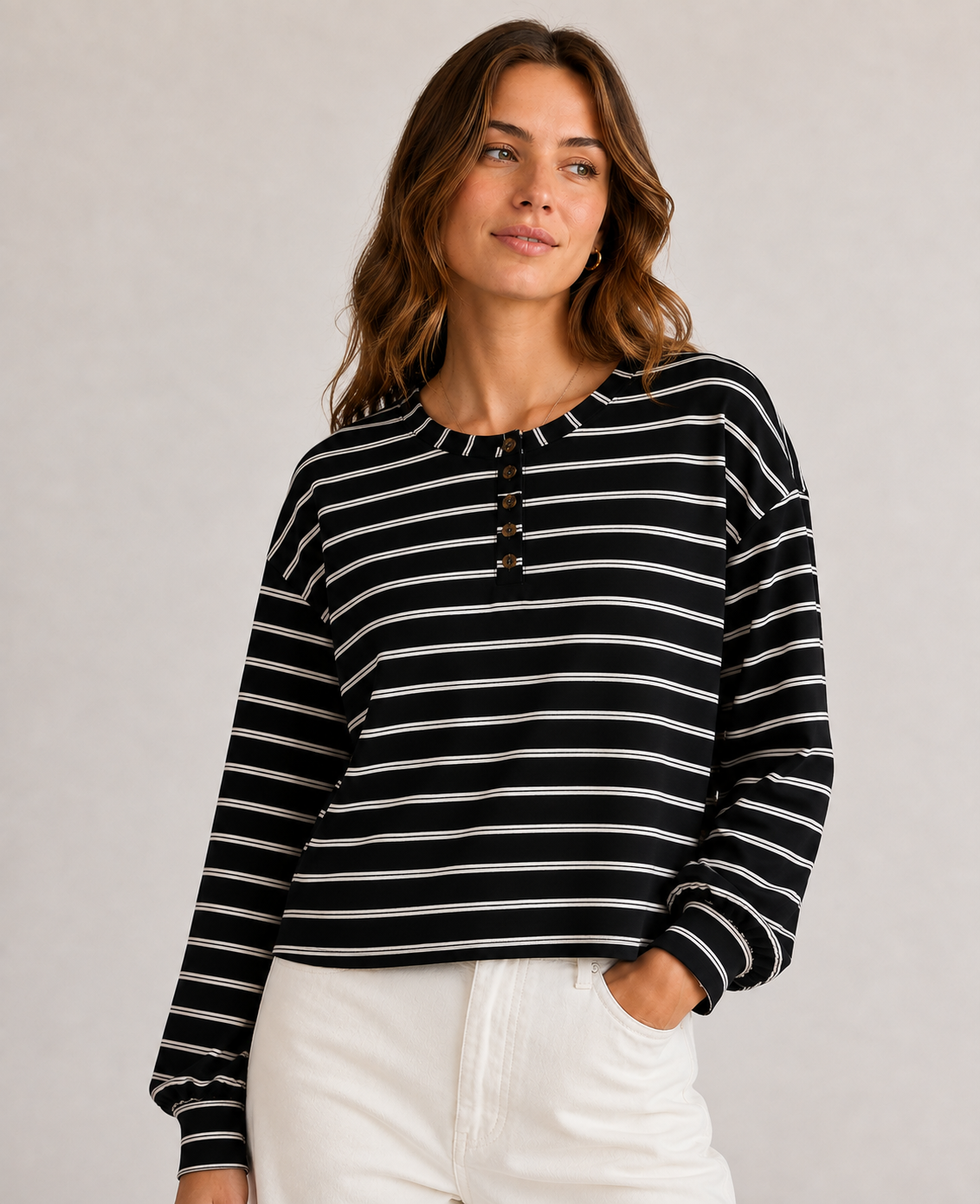 BRUSHED HENLEY