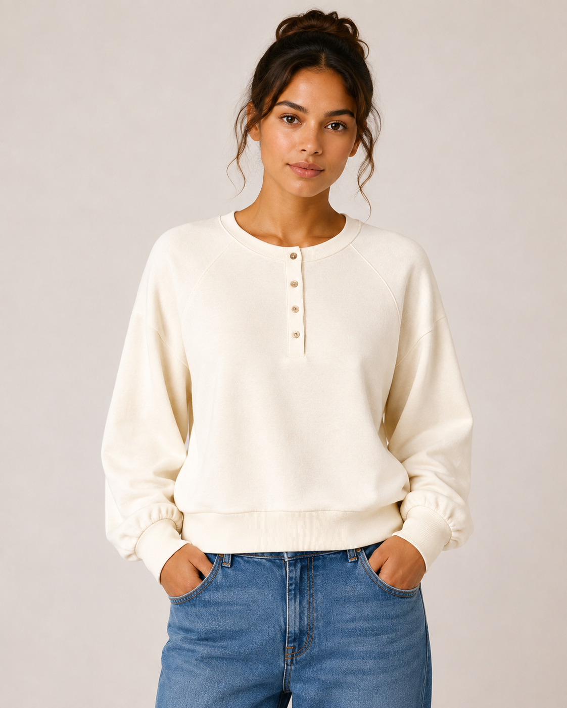 RELAXED RAGLAN PULLOVER