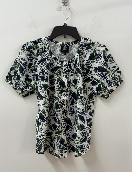 SS PUFF BUTTON DOWN TOP