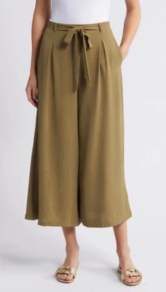 TIE WAIST CROP TROUSER